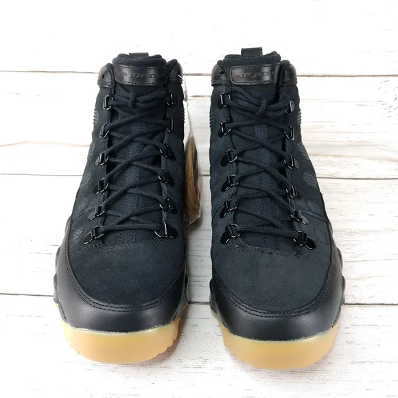 Air Jordan 9 Retro Boot NRG Black Light Brown Utility Activewear Sneakers - Picture 3 of 15
